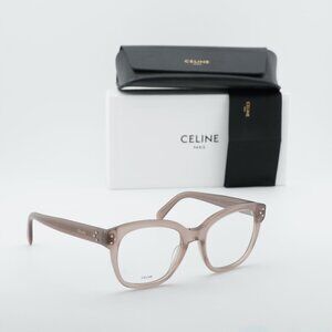 Celine CL50086I 045 Square Eyeglasses 51mm - Light Brown